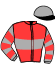 casaque portée par Delacour P. A. jockey du cheval de course JOA DE LA LOUTRIE, information pmu ZETURF