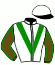 casaque portée par Raffin E. jockey du cheval de course ICARE DU VIVIER, information pmu ZETURF