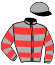 casaque portée par Delacour P. A. jockey du cheval de course HELP GIBUS, information pmu ZETURF