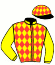 casaque portée par Nivard F. jockey du cheval de course GABIN DU ROCHER, information pmu ZETURF