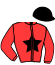 casaque portée par Delacour G. jockey du cheval de course KANSAS DES ISLES, information pmu ZETURF