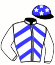 casaque portée par Roullier Tho. jockey du cheval de course JESPER JOKE, information pmu ZETURF casaque portée par Roullier Tho. jockey du cheval de course JESPER JOKE, information pmu ZETURF