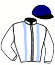 casaque portée par Corbineau Ch. jockey du cheval de course LUCIANO ROYAL, information pmu ZETURF