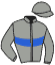 casaque portée par Vallee D. jockey du cheval de course ISCHIA, information pmu ZETURF