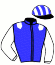 casaque portée par Collette A. jockey du cheval de course INNOCENT ARCTIC, information pmu ZETURF