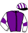casaque portée par Bachelot T. jockey du cheval de course AQUILA DI VENEZIA (FR), information pmu ZETURF