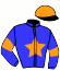casaque portée par Trihollet A. jockey du cheval de course ENDCHARIA DE LATOM, information pmu ZETURF