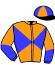 casaque portée par Lecoeuvre C. jockey du cheval de course LEEROY GOLD, information pmu ZETURF