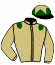 casaque portée par Foulard Mlle L. jockey du cheval de course NOORMANDY (FR), information pmu ZETURF