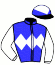 casaque portée par Subias A. jockey du cheval de course DANCER MAGIC JEYL (FR), information pmu ZETURF