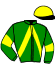 casaque portée par Radoux Th. jockey du cheval de course FIERTE DE CORVEIL (FR), information pmu ZETURF