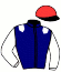 casaque portée par Raffin E. jockey du cheval de course HANNA BRILLOUARD (FR), information pmu ZETURF
