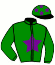 casaque portée par Prioul F. jockey du cheval de course GENLOU BLOND, information pmu ZETURF