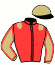 casaque portée par Bonne D. jockey du cheval de course HAMPTON AMERICA, information pmu ZETURF