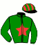 casaque portée par Babu Ch. jockey du cheval de course IONIE STAR, information pmu ZETURF