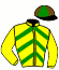 casaque portée par Chanonat B. jockey du cheval de course I AM BELRI, information pmu ZETURF
