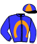 casaque portée par Godard J. M. jockey du cheval de course JISKAYA DE GREZ, information pmu ZETURF