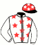 casaque portée par Brochard M. jockey du cheval de course JULIA D'ELEMS, information pmu ZETURF