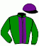 casaque portée par Gelormini G. jockey du cheval de course JOKE, information pmu ZETURF