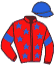 casaque portée par Constans T. jockey du cheval de course HATCHI DU KLAU, information pmu ZETURF casaque portée par Constans T. jockey du cheval de course HATCHI DU KLAU, information pmu ZETURF