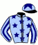 casaque portée par Romary Mlle M. jockey du cheval de course JOLISTAR MORIVIERE, information pmu ZETURF