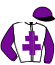 casaque portée par Lepage Axe. jockey du cheval de course KENOR DE MAEL, information pmu ZETURF