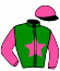 casaque portée par Pageot A. jockey du cheval de course GREAT ISLAND, information pmu ZETURF
