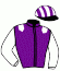 casaque portée par Dumouch Th. jockey du cheval de course BARRUA, information pmu ZETURF