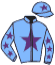 casaque portée par Gauffenic N. jockey du cheval de course ALL STORY, information pmu ZETURF