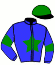 casaque portée par Crepeau E. jockey du cheval de course LESOTHO YAMM, information pmu ZETURF