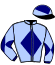 casaque portée par Rousseau L. jockey du cheval de course LONG JUMP, information pmu ZETURF