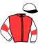 casaque portée par De Vaugiraud A. jockey du cheval de course ELISIO VICTORY (FR), information pmu ZETURF
