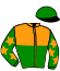 casaque portée par Van Dooyeweerd J. jockey du cheval de course JILT FLEVO, information pmu ZETURF