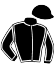 casaque portée par Abrivard J. E. jockey du cheval de course HISTORIA ROSA, information pmu ZETURF