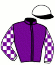 casaque portée par Desmigneux F. jockey du cheval de course IONISA DE FELLIERE, information pmu ZETURF
