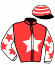 casaque portée par Abrivard M. jockey du cheval de course KALYTA LOVE, information pmu ZETURF