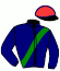 casaque portée par Mottier M. jockey du cheval de course ICEBERG DEL PHEDO, information pmu ZETURF