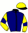 casaque portée par Lenain G. jockey du cheval de course FRANKY SATYNE, information pmu ZETURF
