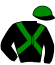 casaque portée par Durville Mar. jockey du cheval de course JALBA ROSE, information pmu ZETURF casaque portée par Durville Mar. jockey du cheval de course JALBA ROSE, information pmu ZETURF