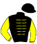 casaque portée par Journiac H. jockey du cheval de course CHILLY FILLY (DE), information pmu ZETURF