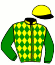 casaque portée par Mendizabal I. jockey du cheval de course ARCHIMEDE, information pmu ZETURF