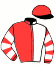 casaque portée par Piechulek R. jockey du cheval de course JUANITO (DE), information pmu ZETURF