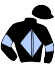 casaque portée par Trullier T. jockey du cheval de course FITZCARRALDO (FR), information pmu ZETURF