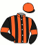 casaque portée par Poggionovo Mlle L. jockey du cheval de course PORTENTOSO (DE), information pmu ZETURF