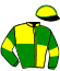 casaque portée par Pouchin A. jockey du cheval de course RACING GLORY (IE), information pmu ZETURF