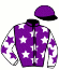 casaque portée par Benoist G. jockey du cheval de course LULLABY MOON (GB), information pmu ZETURF