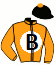 casaque portée par Bails Mlle L. jockey du cheval de course PETTINGER (GB), information pmu ZETURF