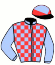 casaque portée par Mendizabal I. jockey du cheval de course RED VERDON (US), information pmu ZETURF