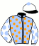 casaque portée par Mendizabal I. jockey du cheval de course AMARIGOOD (FR), information pmu ZETURF
