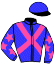 casaque portée par Demuro C. jockey du cheval de course QUICKSTEP GIRL (IE), information pmu ZETURF